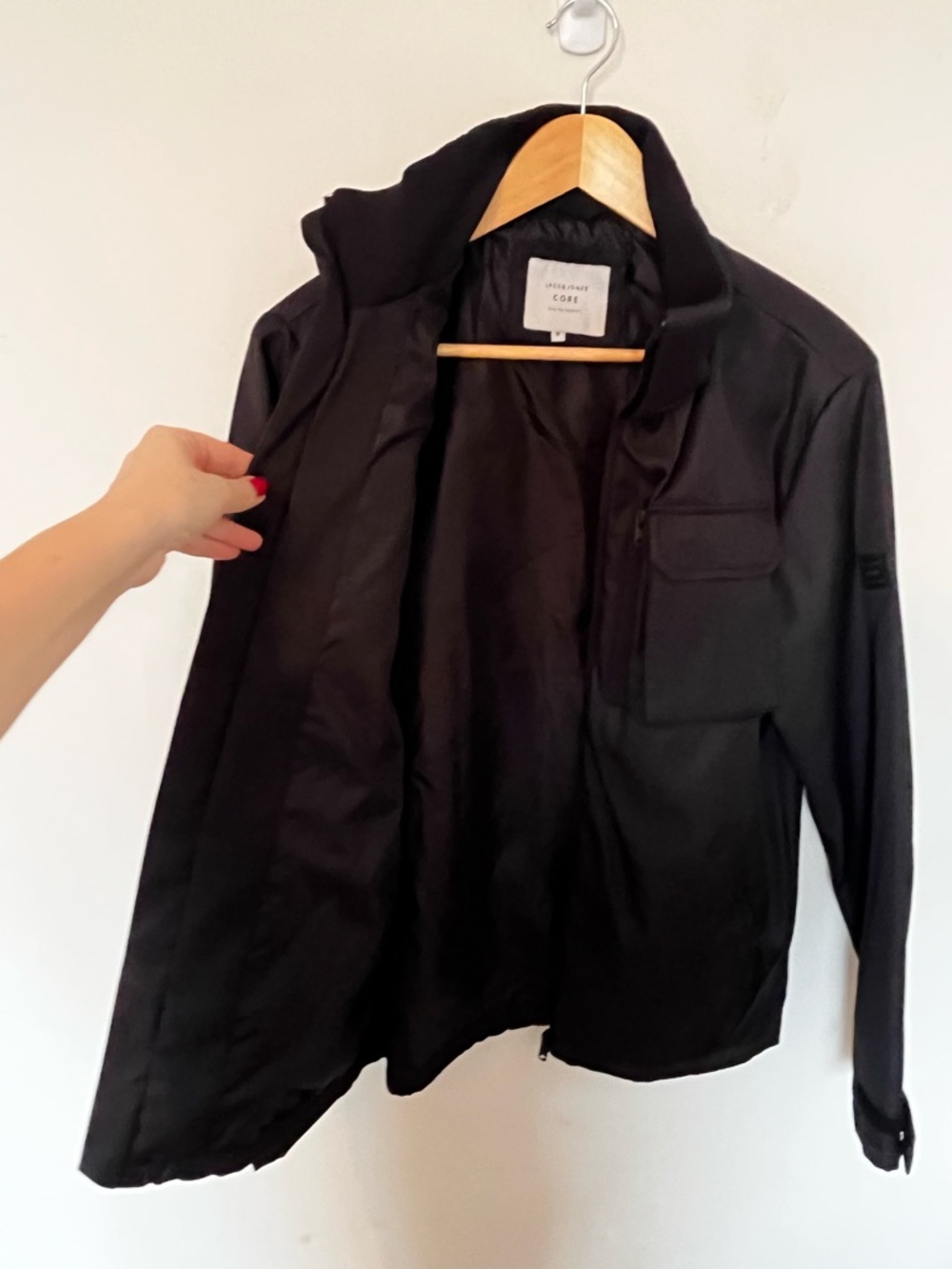 Jack & Jones Utility Jacket Black Water Repellent Windproof Men’s M - Picture 11 of 14